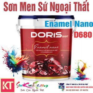 Sơn Doris Enamel Nano D680 Men Sứ Ngoại Thất Đặc Biệt