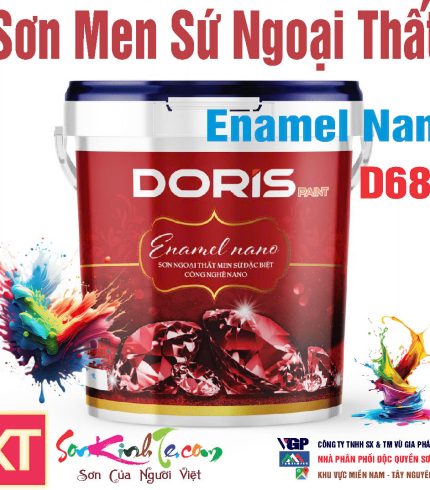 Sơn Doris Enamel Nano D680 Men Sứ Ngoại Thất Đặc Biệt