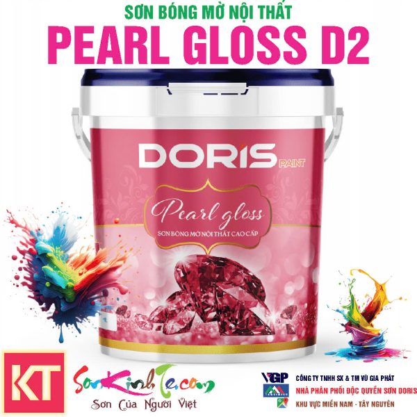 Sơn Doris PEARL GLOSS D2 bóng mờ nội thất