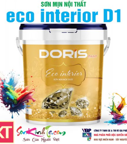 Sơn Doris eco interior D1 mịn nội thất hãng