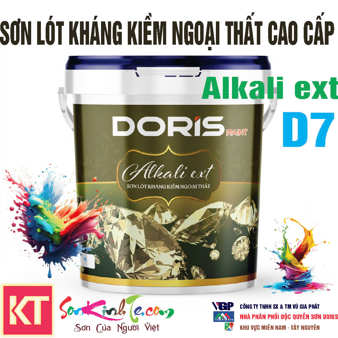 Sơn lót Doris Alkali ext D7 kháng kiềm ngoại thất cao cấp