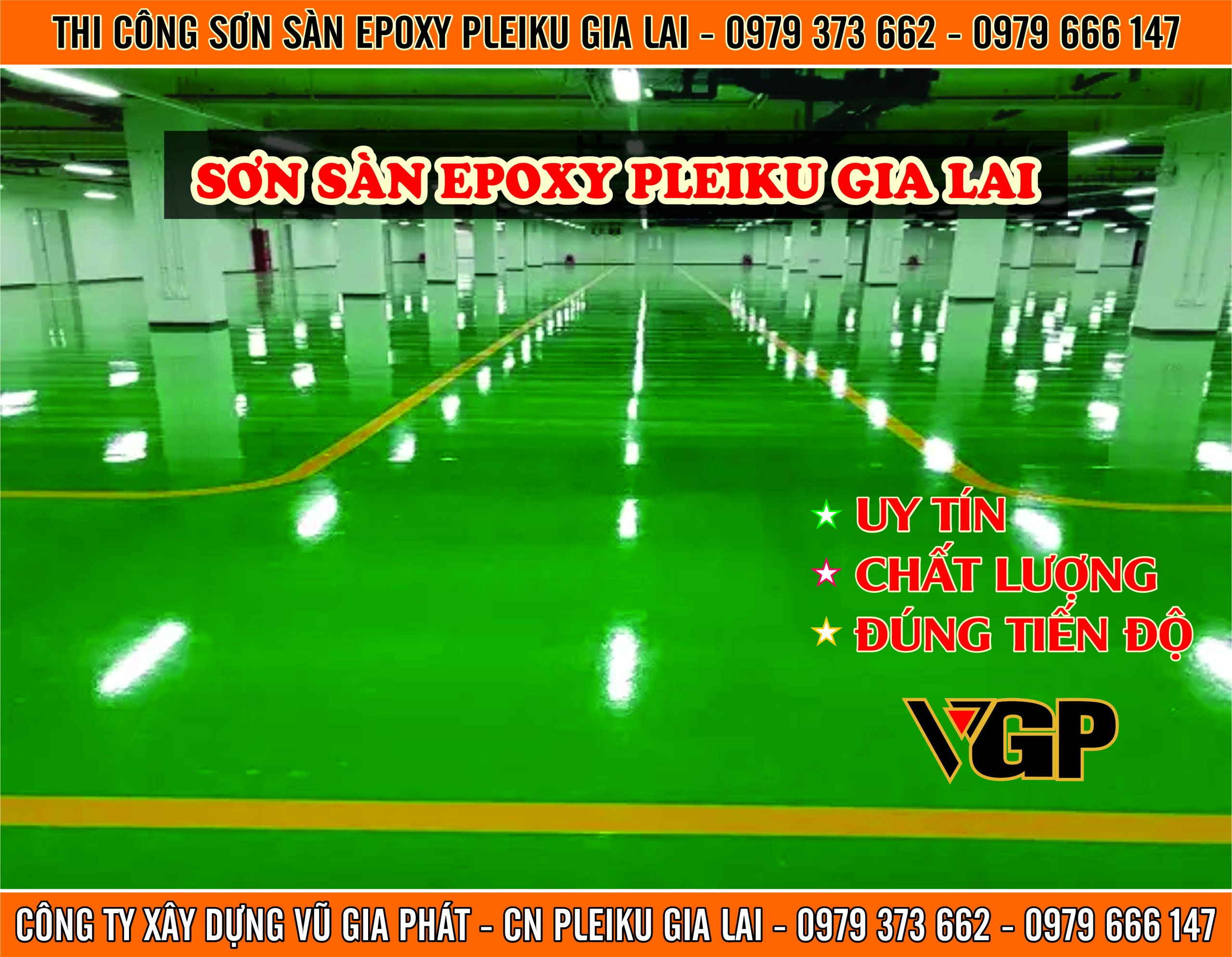 Thi công sàn epoxy ở Pleiku Gia Lai