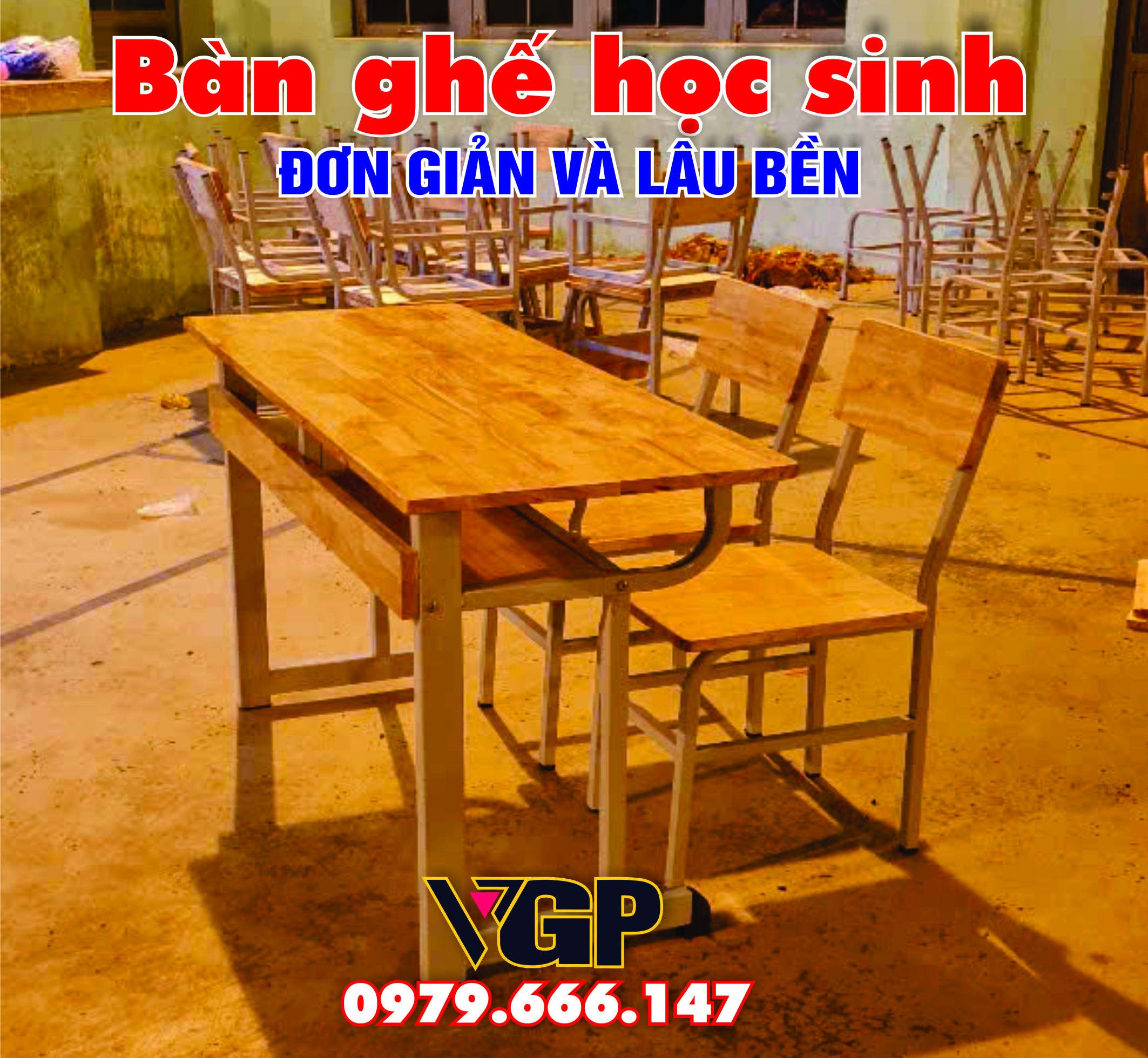 BÀN GHẾ HỌC SINH KOTUM