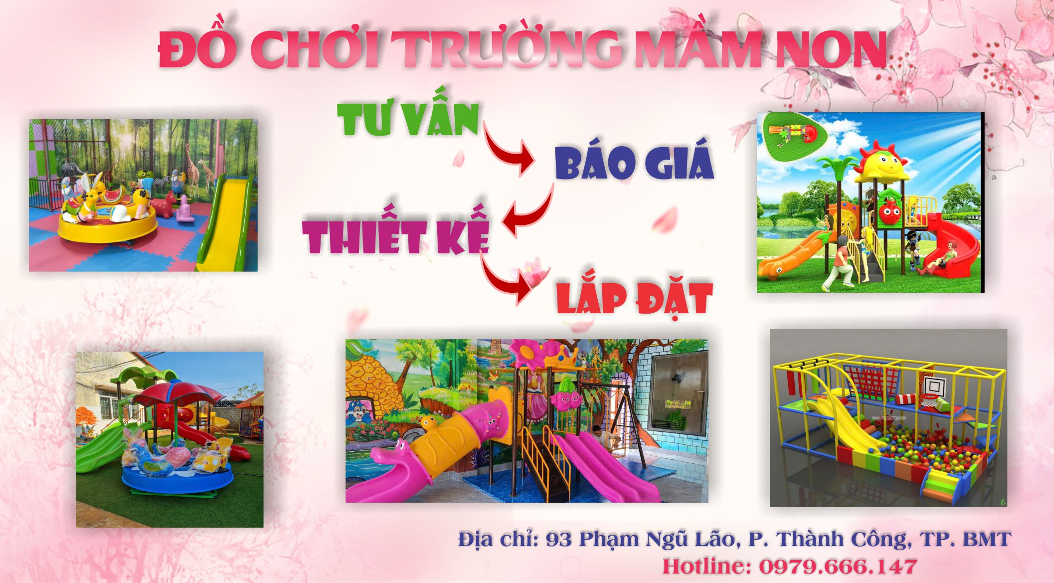 Banner đồ chơi Mầm Non