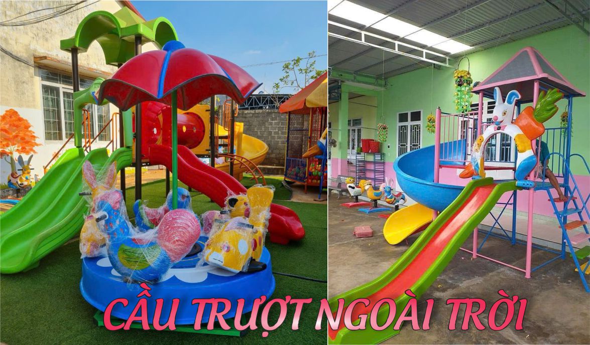 Cầu trượt ngoài trời cho bé