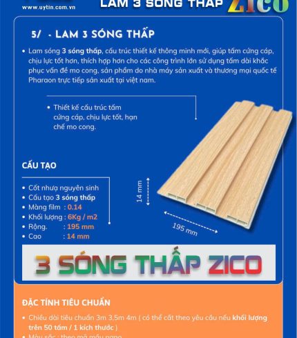 Lam 3 sóng thấp Zico BMT