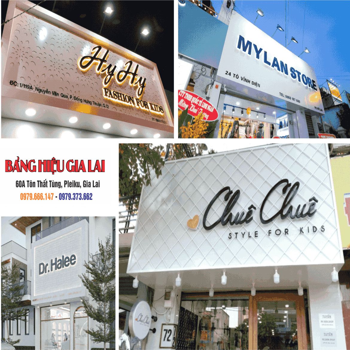 Bảng hiệu quảng cáo giúp trang trí cửa hàng thêm sinh động ở Gia Lai