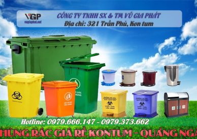 Thùng rác công nghiệp giá rẻ tại Kontum